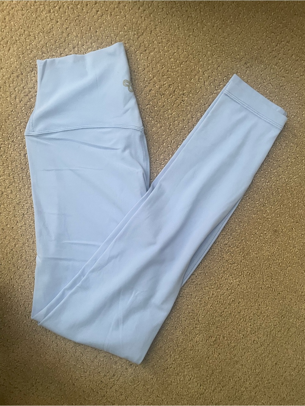 Aritzia Butter High-Rise Leggings in Light “Dayflower” Blue - Picture 2 of 5